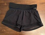 Victoria's Secret PINK Black Lined Ultimate Campus Shorts XS