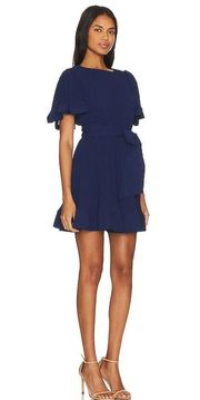 NWT | Milly Lumi Pleated Dress in Navy Blue Size 2