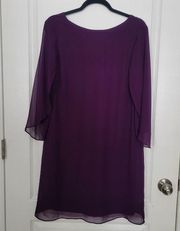 Dress Barn purple dress size 8