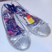 - New Faded Glory sparkle glitter ballet shoes flats size 6