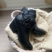 Guess black heeled booties