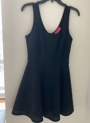 Pookie & Sebastian Black Pleated Tank Dress