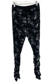 NWT Chaser Star Print Shirred Bliss Knit Jogger Sweatpants Size Small S NEW