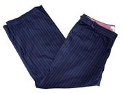 Tommy Hilfiger Women’s Navy Pinstripe‎ Wide Leg Dress Pants Size 22