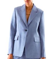 COS NWT Linen Dusty Blue Blazer