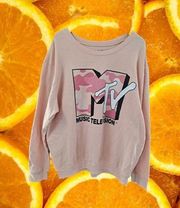 LOVE Tribe Pink MTV Sweatshirt Size 2X‎