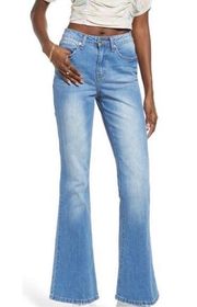 Nordstrom BP flare leg jeans blue denim 31