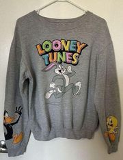 Bugs Bunny, Tweety, Daffy Duck Sweatshirt size Small Juniors 3-5