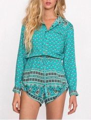 Spell & The Gypsy Collective Gypsiana Paisley Print Romper New Size Small