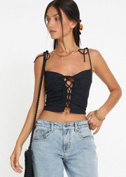 Lace Up Corset Top