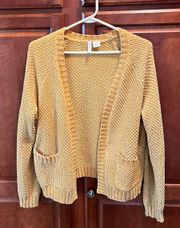 Mustard Cable Knit Sweater