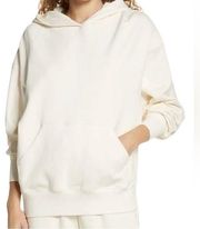 WeWoreWhat Oversized Hoodie Brush Back French Terry Off White Size XS