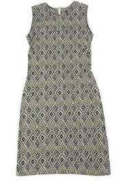 J. McLaughlin Geometric Print Sleeveless Dress Size Small