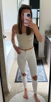 Free People White Jeans