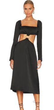 Weworewhat Midi Dress Black Size XL