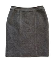 Carlisle Skirt Wool Blend Black Gray Tweed Tailored Career Office Pencil Size 10