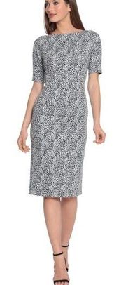 Maggy London Leopard Microprint Allie Knee Length Dress