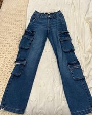 Low Rise Cargo Jeans