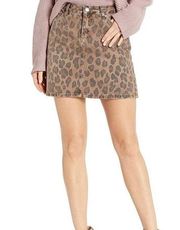 Cheetah Print Skirt-