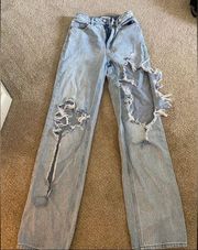 90s Boyfriend Ripped Jeans Size 23