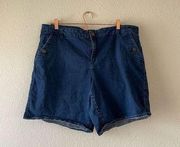 Lane Bryant sailor style denim shorts size 22