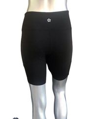 NEW Tuff Athletics Black Bike Shorts with Pockets Women's Size Small