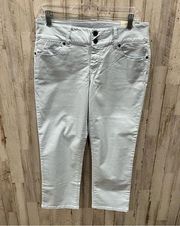 NWT Talbots Signature Crop Light Blue Capri Jeans Mid Rise