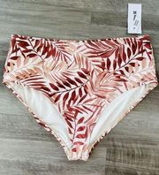 Hurley Floral High Waist Bikini Bottoms Plus 1X NWT