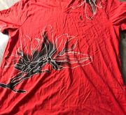 Armani Exchange Red Vneck T-Shirt