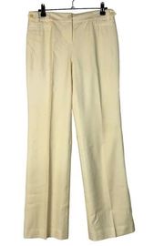 Ann Taylor Petite Pale Yellow Wide Leg Dress Pants 2P