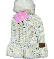 NWT Simply Southern Women’s Chenille White Cream Beanie