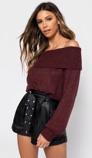 Wine / Burgundy Sweater