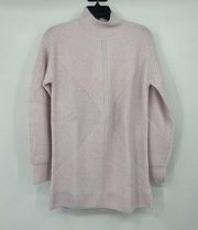 NEW Halogen Textured Tunic Sweater in Pink Ice Size XS