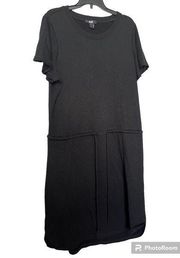 PAIGE Brielle Drawstring‎ Dress black size L Anthropologie