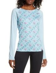 Patagonia Capeline Midweight Crewneck Long Sleeve Top Ice Fall Big Sky Blue XS