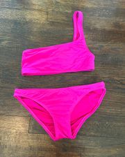 One Shoulder Bikini Set