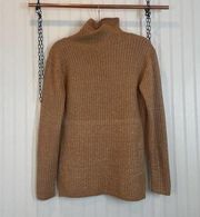 Elizabeth and James Women’s Tan Turtle Neck Pullover Sweater Size XS