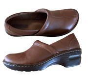 Magellan Women's Liesel Brown Clog Leather Loafer Size 9