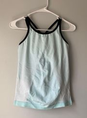 Blue  Athletic Tank Top