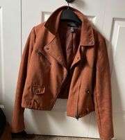 Suede Moto Jacket