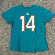 Miami Dolphins Green Football Jarvis Landry #14 Nike Womens XL  NFL