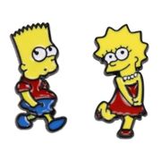 The Simpsons Bart and Lisa Enamel Pin Set