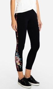 Johnny Was Darielle Leggings with Floral Embroidery