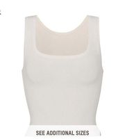 Skims Cotton Rib Tank marble NWT