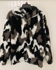 Camo Sherpa Pullover