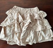 subdued nude skirt 