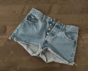 501 High-Waisted Denim Shorts