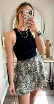 Boutique Snakeskin Skirt