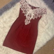 Vintage Loralie lace off shoulder dress