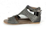 NIB ROAN by Bed Stu Kit Cutout Bosco Grey Gladiator Sandals Leather Size 7